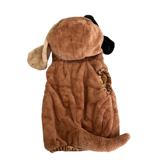 Kids Child Plush Puppy Dog Costume, Brown, size Small 2YO - Picture 2 of 3